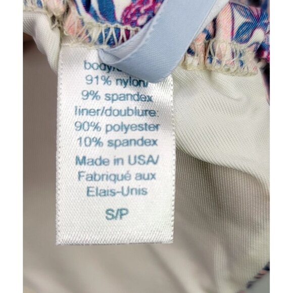 Eberjey Marimar Lennon Halter Bikini Top Floral Multi Small - Picture 4 of 6